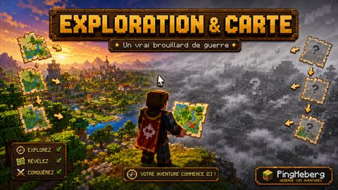 Exploration & carte (/fmap, brouillard de guerre)