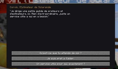 Dialogue de Corvin, trois réponses possibles